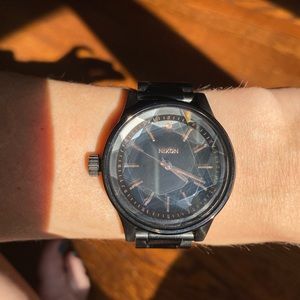 Nixon Facet watch black rose gold 38mm NWT